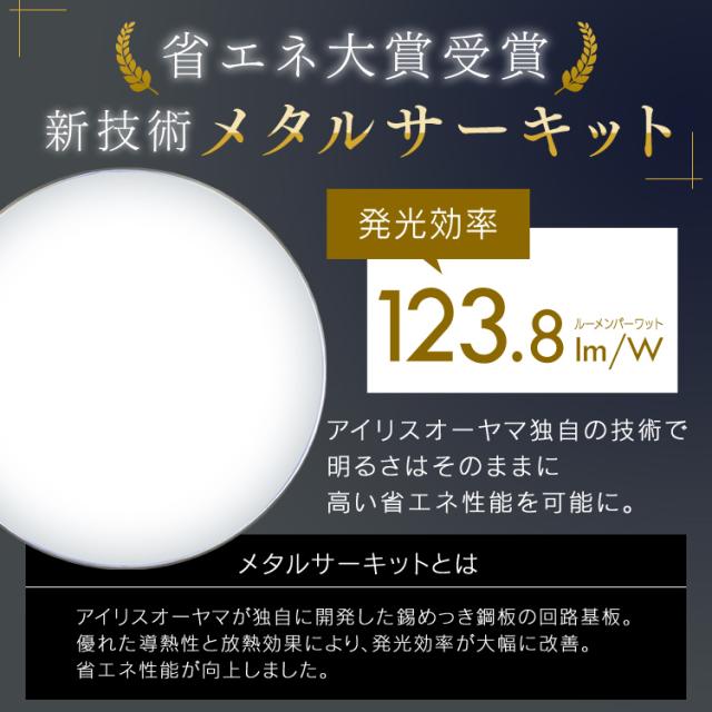 シーリングライト 12畳 調色 調光 メタルサーキット モールフレーム 照明器具 天井照明  LED CL12DL-5.1M アイリスオーヤマ 送料無料_1