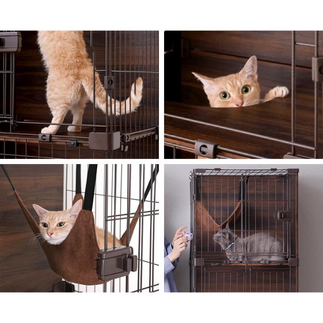 ファニチャースタイルケージ PFSC-603 ダークブラウン ケージ 猫 ねこ ネコ Cat cat キャット ねこちゃん オシャレ インテリア ペット ハウス cage CAGE 猫用ケージ ナチュラル アイリスオーヤマ 送料無料_4
