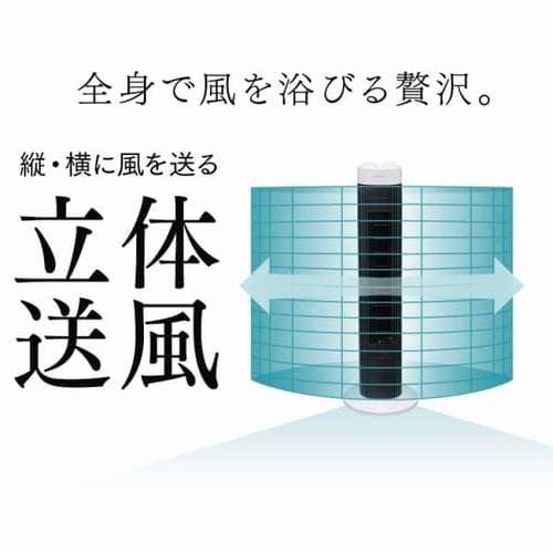 ＼OFFクーポン!~5/14 9:59／タワーファン 扇風機 スリムファン 羽なし タワー扇風機 スリム リビング 左右首振り コンパクト 切りタイマー付き 軽量 縦型 タワー型 ホワイト 風量 3段階 簡単操作 パワフル送風 寝室 低騒音 季節家電 アイリスオーヤマ TWF-M73 *_4