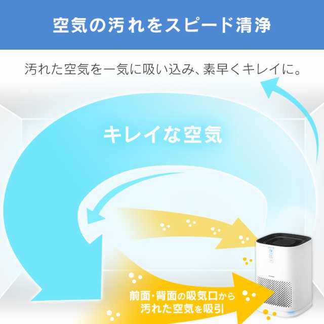 空気清浄機 10畳 IAP-A25-W アイリスオーヤマ おしゃれ 花粉