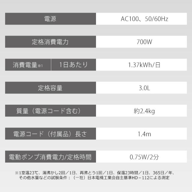 【節電対策】 電気ポット ポット メカ式 3リットル アイリスオーヤマ 安全ロック機能 カルキ抜き機能 IMHD-130-W ホワイト 安心延長保証対象_11
