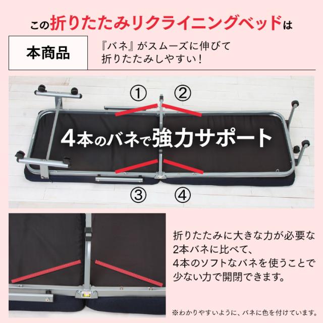ベッド シングル 折りたたみベッド ミニ ベッド マットレス付き リクライニング キャスター コンパクト OTB-MN アイリスオーヤマ 送料無料 [int]_6