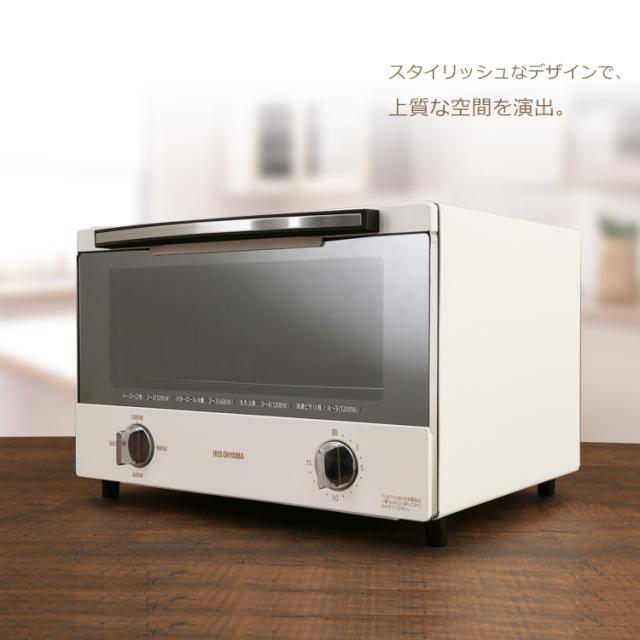 オーブントースター スチームオーブントースター 4枚焼き ホワイト