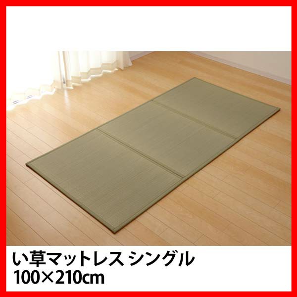 い草マットレス シングル 約100×210cm   プラザセレクト 送料無料【代引不可】