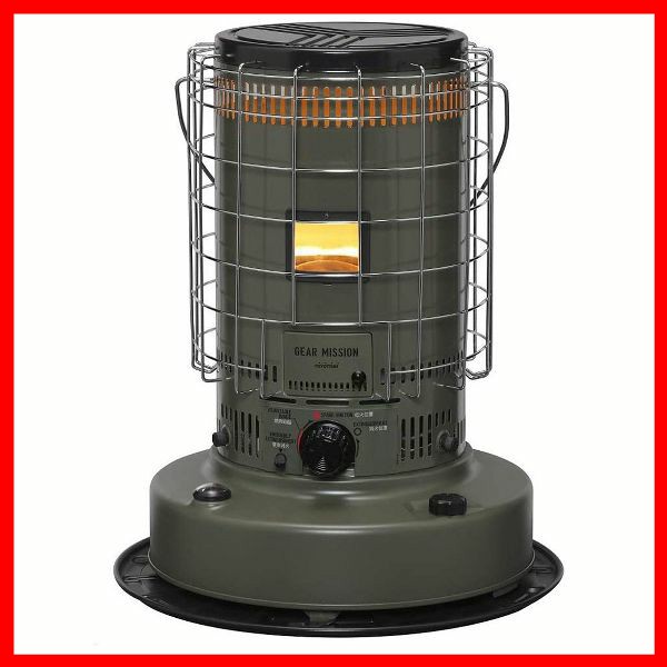 GEAR MISSON 対流式石油ストーブ（大型タイプ） KS-GE67(G) ストーブ 暖房 石油ストーブ GEAR MISSION でるでる芯 高機能 臭いセーブ オリーブ トヨトミ KS-GE67 送料無料