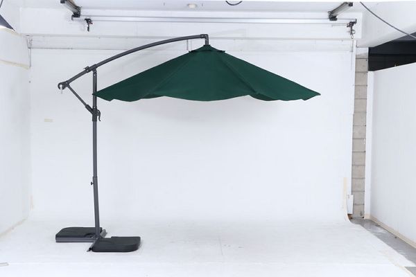 パラソル アウトドア 日よけ ハンギングパラソル2 36996 ガーデン 屋外 パラソル アウトドア 日よけ テラス ベランダ 傘 ハンドル開閉 セーフティーロック付き 送料無料_1