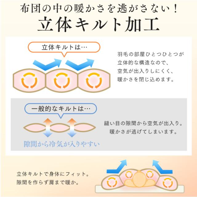 羽毛布団 ダブル 羽毛掛け布団 ホワイトダックダウン WDD85%1.4kg 無地 ダブル 掛け布団 掛布団 羽毛布団 羽毛 布団 ホワイトダックダウン ダウン ダブル 暖かい ふんわり おしゃれ 無地 D 送料無料_15