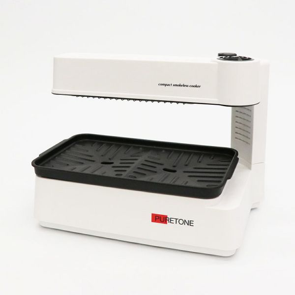 無煙調理器 ホットプレート 煙が出ない ダイヤル式コンパクト無煙調理器 HTG-375 無煙調理器 ホットプレート 煙が出ない コンパクト調理器 焼き肉 焼肉 家電調理 ロースター 調理器 おひとり様家電 自宅 バーベキュー 送料無料_3