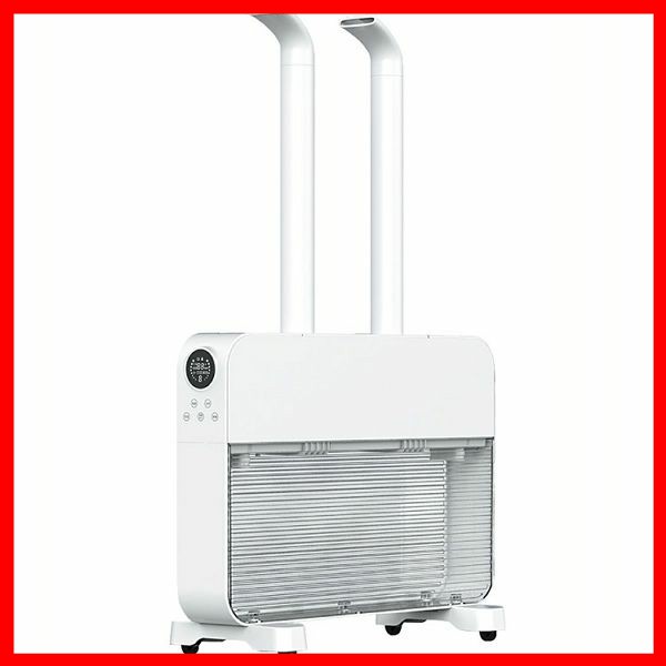 HIRO大容量スリム加湿器 WH HYB−10L ヒロ・コーポレーション 加湿器 大容量 上部注水タイプ 湿度設定 湿度表示 タイマー リモコン キャスター付き ウィルス対策 超音波式 送料無料