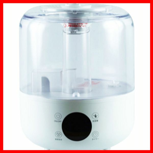 HIROトップ給水超音波加湿器2.2L WH HYB−84LC ヒロ・コーポレーション 加湿器 超音波 上部注水タイプ アロマ対応 湿度表示 ウィルス対策 セラミックフィルター タイマー 調節可能 温度表示の通販は 5,470円