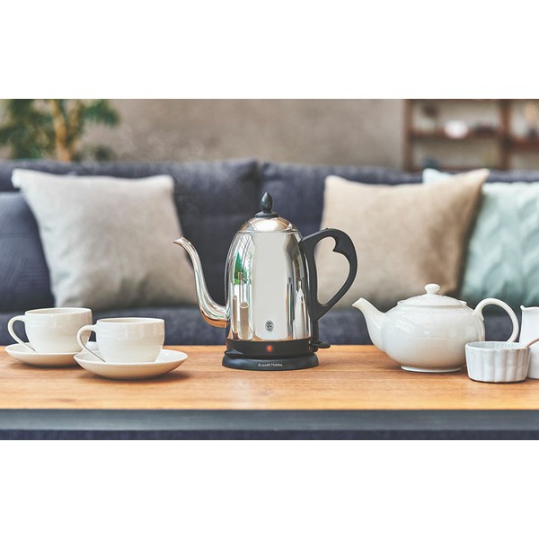 電気ケトル ラッセルホブス Russell Hobbs 電気ケトル カフェケトル ドリップケトル 細口タイプ 1.2L 正規販売店 7412JP  ラッセルホブス russell hobbs 電気ケトル イギリス おしゃれ かっこいい 新生活 ギフト 贈り物 送料無料