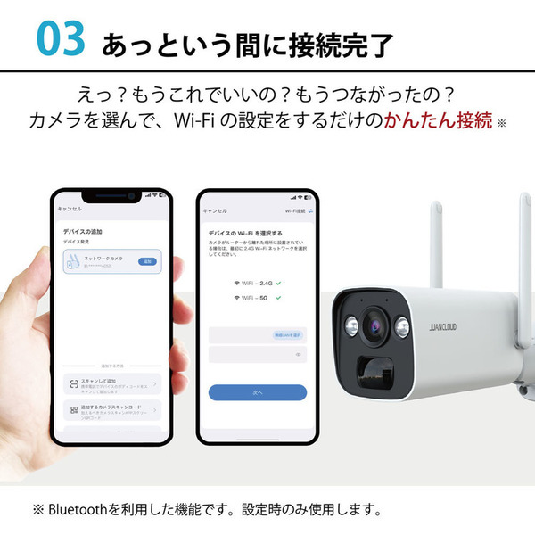防犯カメラ 屋外 屋内 バッテリー IPカメラPro+ソーラーパネルセット