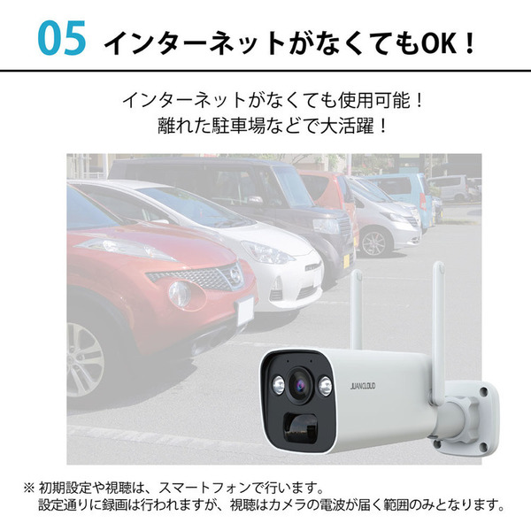 防犯カメラ 屋外 屋内 バッテリー IPカメラPro+ソーラーパネルセット