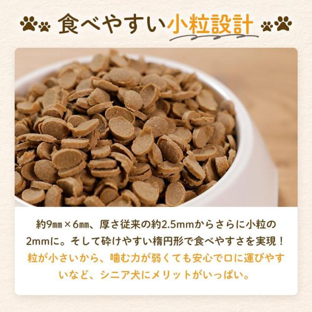 (3個セット)ドッグフード ドライフード シニア ミシュワン 1kg MISHONE 【B】 ドッグフード ドライフード シニア 小粒 総合栄養食 ドライ 乳酸菌 ヒューマングレード 腸内フローラ 緑イ貝 関節 ペットフード 犬 送料無料_2