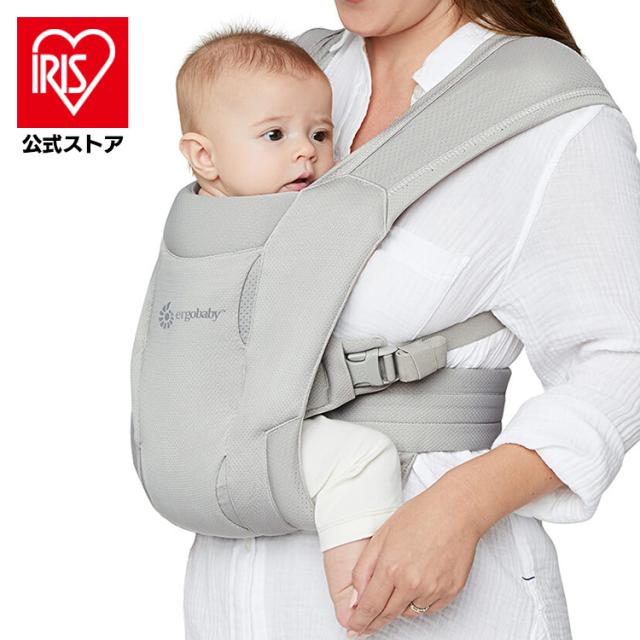 抱っこ紐 エルゴベビー だっこひも EBC EMBRACE Soft Air/ ソフトグレー CREGBCEMASAMGRY ダッドウェイ ベビー エンブレース ソフトエア 抱っこひも ベビーキャリア Ergobaby プレゼント ギフト 通気性 安心 機能性 DADWAY 送料無料