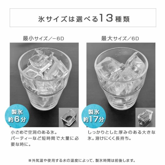 高速製氷機キューブアイス ICE-CUBE01-BK 四角い透明氷 製氷機 高速