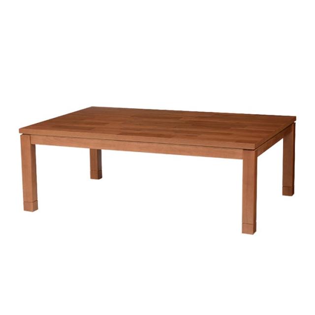 リビングコタツ ﾀﾘｽK-120 [代引不可] こたつテーブル アカシア天板 長方形 ブラウン 継脚 高さ調節 ナチュラル モダン ファミリー 省エネ 送料無料