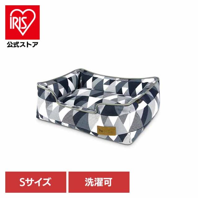 ラウンジベッド S モザイク ルークラン ペット用ベッド 犬用ベッド 猫用ベッド 犬用クッション 猫用クッション ペット用クッション あごのせ 洗いやすい ずっと使える デザイン性 送料無料