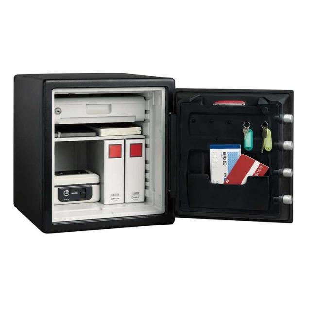 金庫 家庭用 耐火 耐水 A4対応 33.6L ダブルロック ダイヤル式 鍵 オフィス 貴重品 耐火金庫 据置型金庫 セントリー JFW123DE * (TD) (代引不可)_3