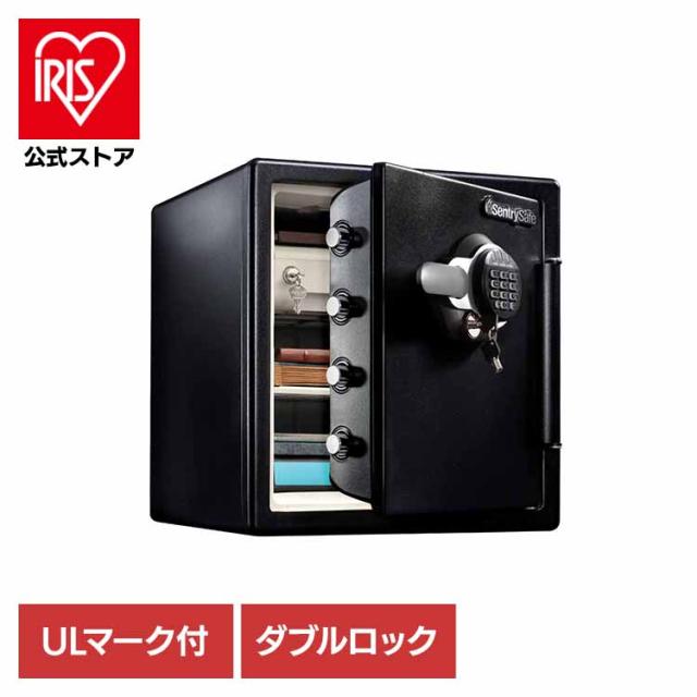 テンキー式1時間耐火・耐水金庫 ブラック JFW123GEL マスターロックセントリー日本株式会社 [代引不可] 金庫 耐火・耐水金庫 テンキー＋鍵式 容量：約33.6リットル 1時間耐火 防犯 送料無料