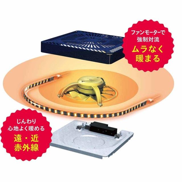 こたつ 補修 ヒーター 石英管 取替 オレンジヒート ファン 薄型 家族 こたつ取替ヒーター MCU-501E(DKB) メトロ電気工業（株） こたつ 補修 ヒーター 石英管 取替 オレンジヒート ファン 薄型 家族 送料無料_4