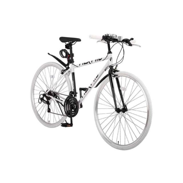 自転車 クロスバイク 21段変速 泥除け付き 【完成品】NX-7021 33748
