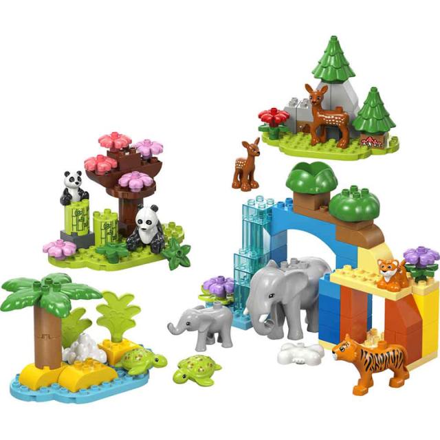 おもちゃ 玩具 ブロック プレゼント 誕生日 クリスマス 幼児 動物 おままごと LEGO デュプロのまち 3in1 どうぶつのかぞく 10446 DUPLO おもちゃ 玩具 ブロック プレゼント 誕生日 クリスマス 幼児 動物 おままごと LEGO 送料無料_1