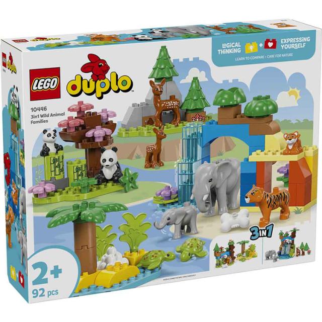 おもちゃ 玩具 ブロック プレゼント 誕生日 クリスマス 幼児 動物 おままごと LEGO デュプロのまち 3in1 どうぶつのかぞく 10446 DUPLO おもちゃ 玩具 ブロック プレゼント 誕生日 クリスマス 幼児 動物 おままごと LEGO 送料無料_2