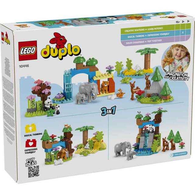 おもちゃ 玩具 ブロック プレゼント 誕生日 クリスマス 幼児 動物 おままごと LEGO デュプロのまち 3in1 どうぶつのかぞく 10446 DUPLO おもちゃ 玩具 ブロック プレゼント 誕生日 クリスマス 幼児 動物 おままごと LEGO 送料無料_3