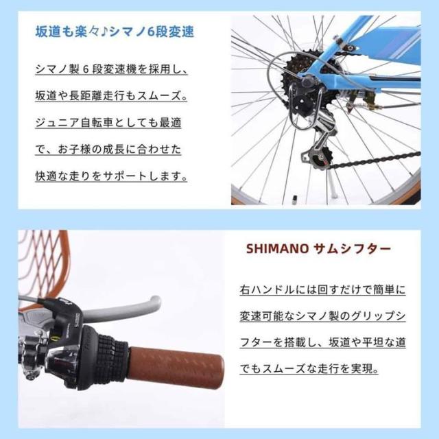 シティサイクル カゴ付き シマノ製 6変速 24インチ 軽量 【完成品お届け】シティサイクル 折りたたみ自転車 24インチ 6段変速 FDG246 アイトン [代引不可] シティサイクル カゴ付き シマノ製 6変速 24インチ 軽量 折りたたみ自転車 子供用 通学 おしゃれ 送料無料_5