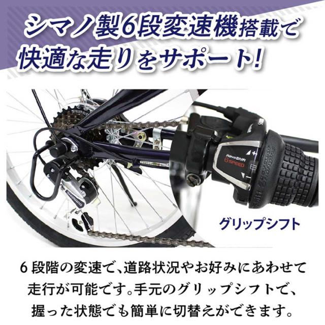 折り畳み自転車 6段変速 FIELD CHAMP 自転車 FIELD CHAMP 20インチ6段折畳み自転車 ブルー MG-FCP206BL FIELD CHAMP [代引不可] 折り畳み自転車 6段変速 FIELD CHAMP 自転車 送料無料_6