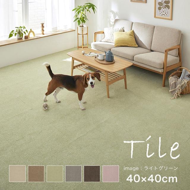 タイルカーペット SUMINOE 40×40 正方形 タイルマット 家庭用タイルカーペット ソフトフィール 131-40957 RUGRUG [代引不可] タイルカーペット SUMINOE 40×40 正方形 タイルマット 送料無料