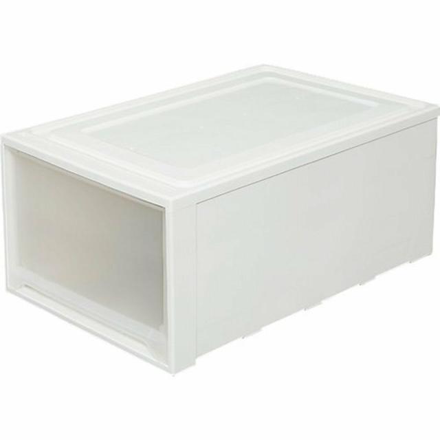 【3個セット】 収納ボックス 引き出し 衣装ケース 大容量 プラスチック 幅44 奥行74 高さ30 深型 ワイド 収納ケース 衣類収納ケース チェスト 1段 ローチェスト 透明 開閉スムーズ スタッキング 押入れ収納 アイリスオーヤマ MG-7430W *