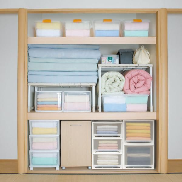 【4個】 チェスト 収納ケース 収納ボックス 引き出し クリアボックス 衣装収納ケース コンテナ プラスチック 幅39 奥行53 高さ23 浅型 透明 中身が見える クローゼット 押し入れ 押入 衣類収納 衣装 服 収納BOX アイリスオーヤマ MG-5323 *