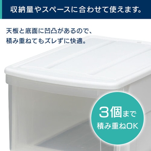 【12個】 収納ケース 収納ボックス 収納チェスト クリアボックス コンテナ プラスチック 引出し 引き出し MDサイズ深型 透明 中身が見える 積み重ね 最大3段 おもちゃ クローゼット 押入れ 押し入れ 衣装 衣類 服 アイリスオーヤマ チェスト I *_2