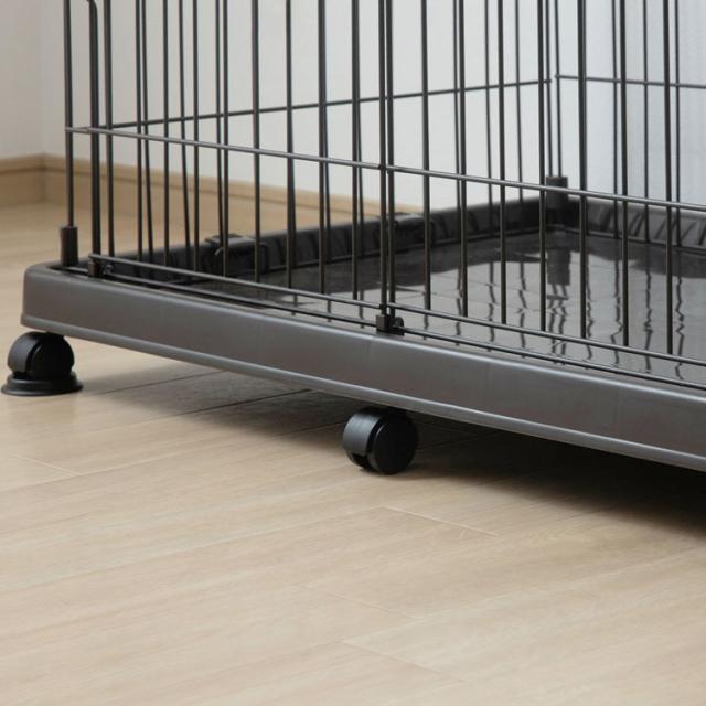 【専用】 ガードル EL82+6　アイリスグレー＆ラピスラズリ　2点セット システムサークルトレー付き屋根セット 全2色 屋根付き ケージ