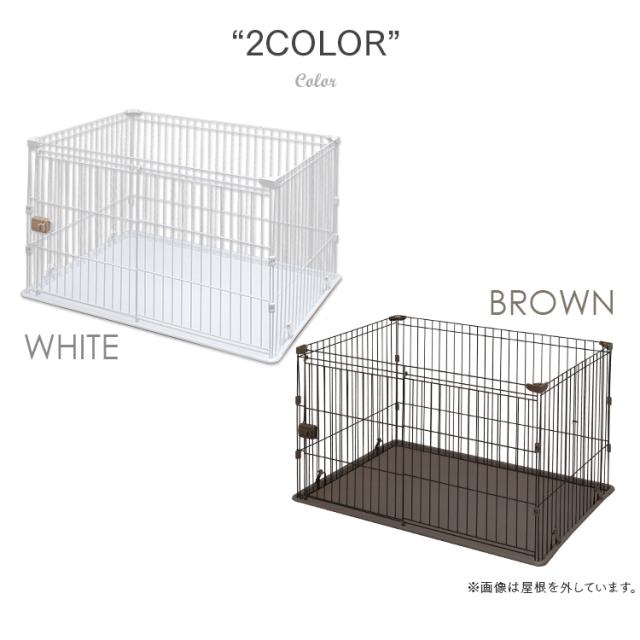 大型メッシュケージ トレー付き IRIS OHYAMA 犬 ケージ サークル ペットサークル 犬用 ペット