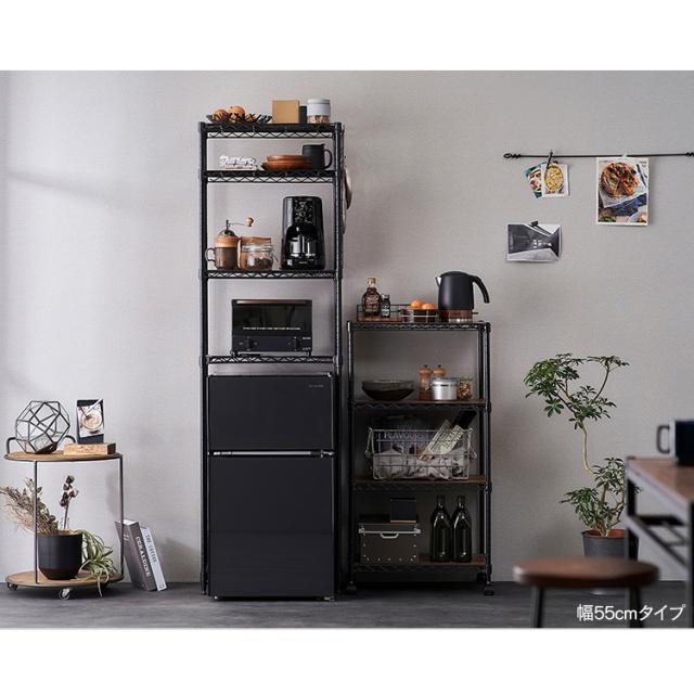 レンジ台 ハイタイプ アイリスオーヤマ　白　CMM-PRH5518 IRIS OHYAMA キッチンラック レンジラック ゴミ箱 収納 レンジ台