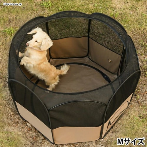 サイズ: Mサイズ_グレー ペットサークル 折りたたみ 八角形サークル 犬用ケージ 猫用ケージ ペットハウス ペットテント プレイ アイリスオーヤマ ペットサークル ケージ 折りたたんで洗える 組み換え