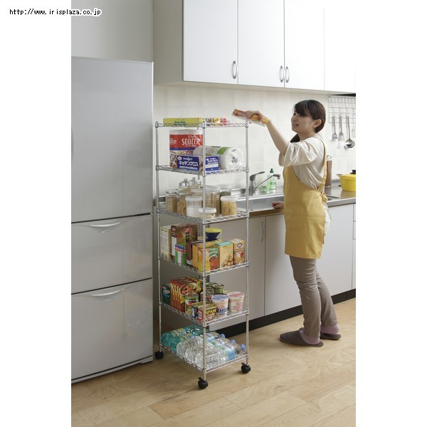 収納ラック 収納棚 スチールラック 6段 幅33cm×奥行き49cm×高さ144cm