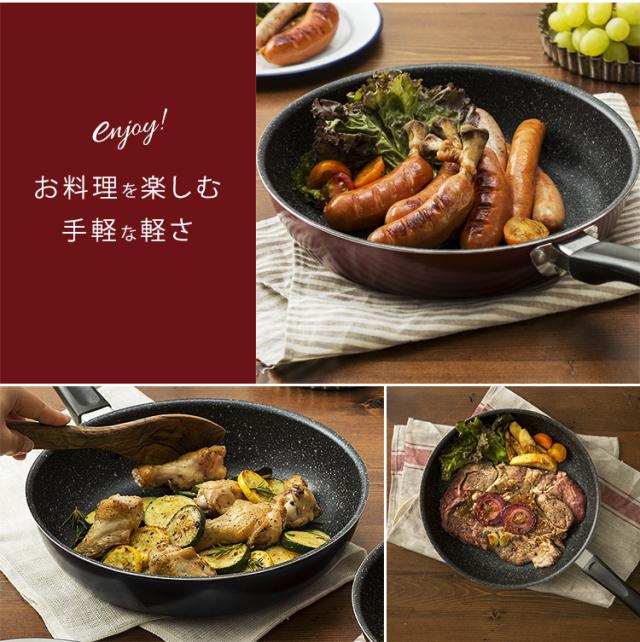 フライパン 24cm 一体型 取っ手一体型 キッチン キッチン用品 調理 料理 フッ素コーティング Fpm 24 送料無料の通販はau Pay マーケット アイリスプラザ Au Payマーケット店