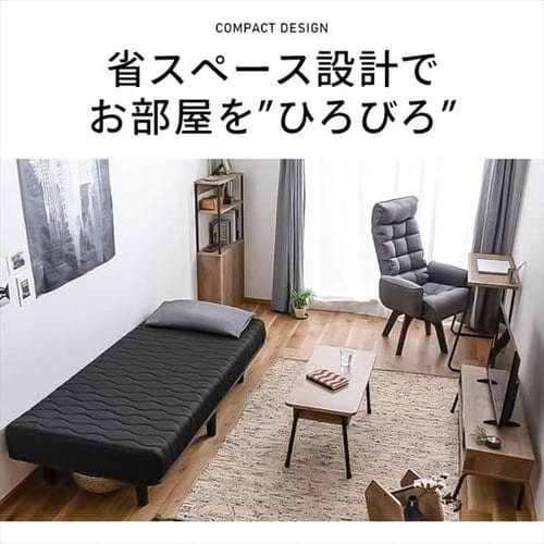 ベッド 脚付きマット 脚付きボンネルコイルマットレス セミシングル 
