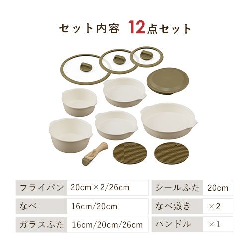 フライパンセットフライパン 6点セット お皿になるフライパン IH