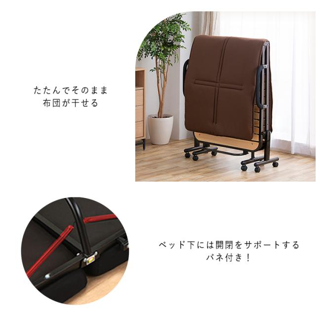折りたたみすのこベッド OTBSS-WH ナチュラルホワイト セミシングル ベッド すのこ 折りたたみベッド 折り畳みベッド 折りたたみ 折り畳み おりたたみ ベッド フレーム スノコ 天然木 ハイタイプ コンパクト アイリスオーヤマ 送料無料_7