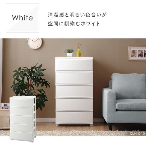 チェスト 5段 2個セット 幅54cm ランドリーチェスト 衣類収納 収納 タンス ワイドチェスト CLN-545 片付け リビング 衣類ケース 収納ケース たんす 箪笥 洋服 洋服タンス リビング収納 マットカラー 組立簡単 新生活 アイリスオーヤマ 送料無料 【int】