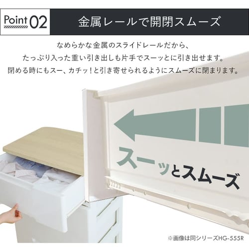 チェスト 収納ケース 4段 引き出し ホワイト 白 収納ボックス 衣装収納ケース プラスチック キャスター付き 幅44 奥行55 高さ87 積み重ね 最大7段 シンプル クローゼット 引出し 押し入れ 押入 衣類収納 服 収納BOX アイリスオーヤマ HG-444 *