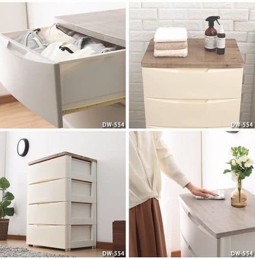 チェスト 4段 収納棚 棚 衣類収納 ランドリーチェスト 衣装