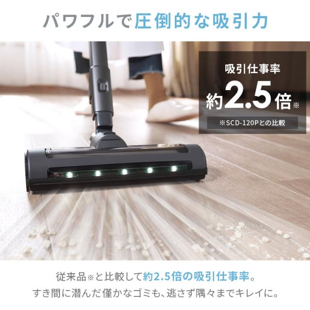 掃除機 充電式サイクロンスティッククリーナー daspo SCD-190P 充電式 