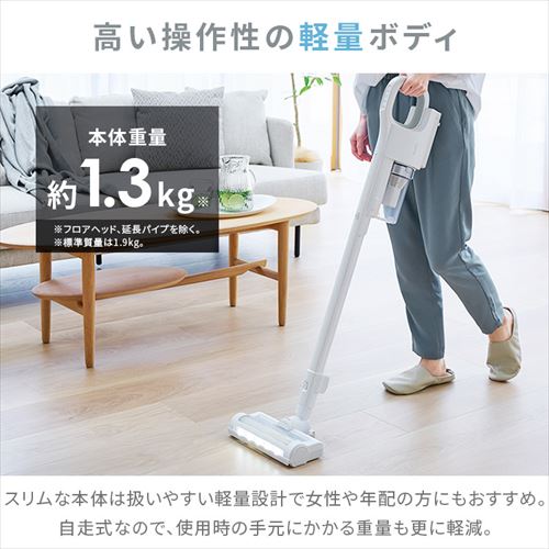 掃除機 充電式サイクロンスティッククリーナー daspo SCD-190P 充電式 