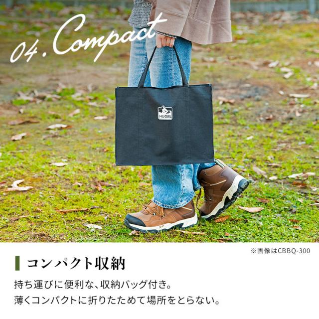 コンロ BBQ コンパクトBBQコンロ CBBQ-500 シルバー コンパクト BBQコンロ バーベキュー コンロ BBQ 簡単組立 キャンプ レジャー アウトドア 収納袋付き アイリスオーヤマ 送料無料_12